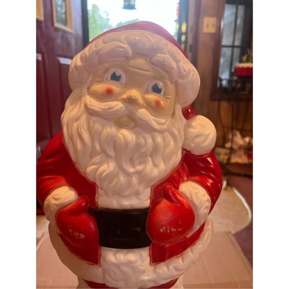 Vintage Grand Venture Santa Claus Blow Mold 18" Christmas Decor Retro Xmas 1999 - Picture 2 of 15